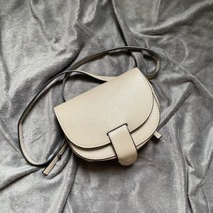 Cute small taupe coloured mini crossbody